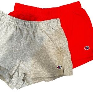 Champion Soffe Shorts Red Gray Set